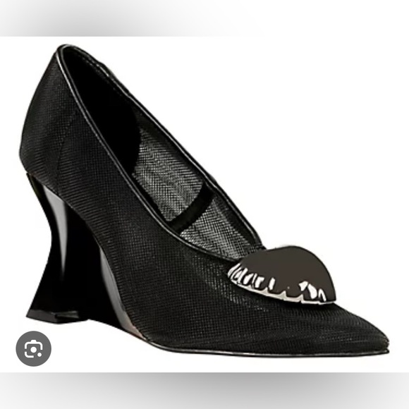 Katy Perry Collections Shoes - Katy Perry Collections Black Heart-Adorned Heels